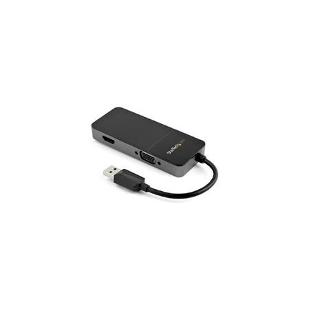 ADAPTADOR DE VIDEO EXTERNO USB 3.0 A HDMI Y VGA - 4K 30HZ - TARJETA DE VIDEO PARA MAC Y WINDOWS - MULTIPUERTOS 2EN1 - STARTECH