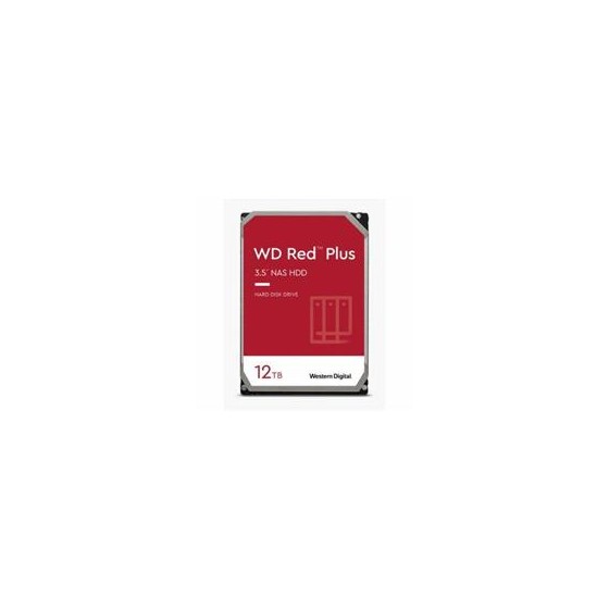 DISCO DURO INTERNO WD RED PLUS 12TB 3.5 ESCRITORIO SATA3 6GB/S 256MB 7200RPM 24X7 HOTPLUG NAS 1-8 BAHIAS WD120EFBX