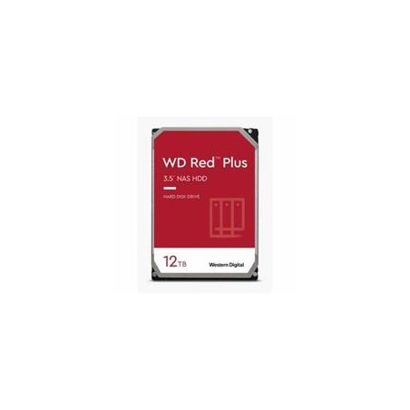 DISCO DURO INTERNO WD RED PLUS 12TB 3.5 ESCRITORIO SATA3 6GB/S 256MB 7200RPM 24X7 HOTPLUG NAS 1-8 BAHIAS WD120EFBX