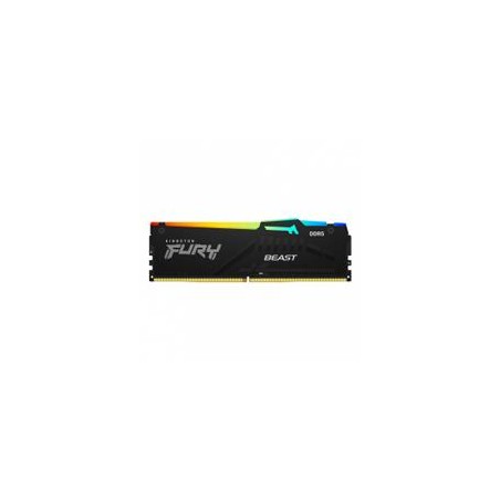 MEMORIA RAM KINGSTON FURY BEAST DDR5 BLACK 32GB 4800MHZ CL38 RGB KF548C38BBA-32