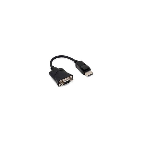 ADAPTADOR BROBOTIX DISPLAYPORT MACHO A VGA HEMBRA, NEGRO