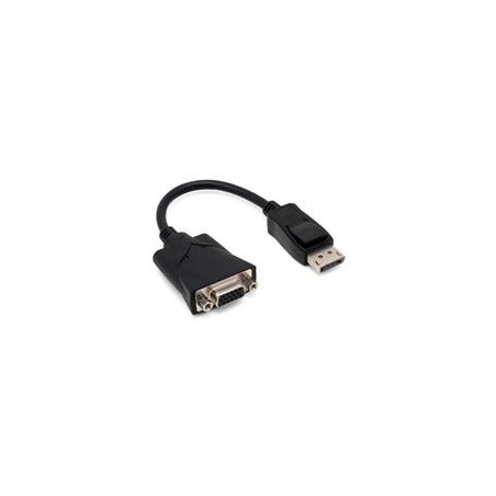 ADAPTADOR BROBOTIX DISPLAYPORT MACHO A VGA HEMBRA, NEGRO