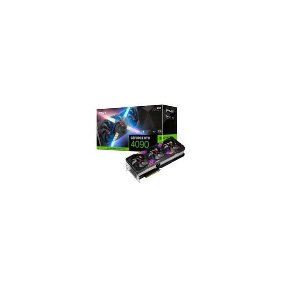 TARJETA DE VIDEO PNY NVIDIA GEFORCE RTX 4090 VERTO EPIC-X ARGB TRIPL FAN XLR8 OC /24GB GDDR6X/PCIE X16 4.0/GAMA ALTA/GAMER