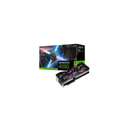 TARJETA DE VIDEO PNY NVIDIA GEFORCE RTX 4090 VERTO EPIC-X ARGB TRIPL FAN XLR8 OC /24GB GDDR6X/PCIE X16 4.0/GAMA ALTA/GAMER