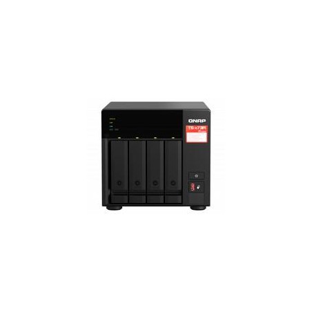 NAS QNAP TS-473A-8G/ 4 BAHIAS NUCLEO CUADRUPLE HASTA 2.7 GHZ AMD RYZEN 8GB DDR4 SO-DIMM/2 PTO 2,5 GBE / 1 PTO 10GBE/ USB 3.2X3