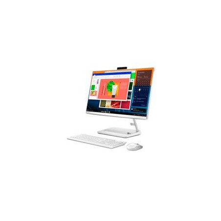 LENOVO IDEACENTRE AIO 3 24ITL6/COREÂ I3-1115G4 3.0GHZ/8GB(4GB Y 4GB DDR4-3200)MAX 16GB/1TB HDD/23.8 FHD/COLOR BLANCO/WIN 11