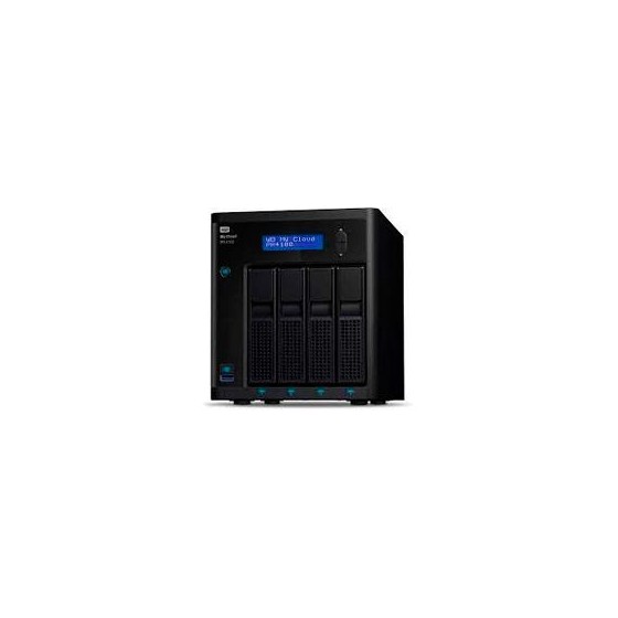 NAS WD MY CLOUD PR4100 56TB/CON 4 DISCOS DE 14TB/4BAHIAS/2XGIGABIT ETHERNET/3XUSB 3.0/FUENTE ALIMENTACION