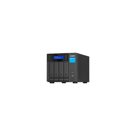 NAS QNAP H474-PT-8G / 4 BAHIAS / TORRE / INTEL PENTIUM 2NUCLEOS 3.7GHZ / 8GB RAM DDR4 / M.2 2280(2) / LAN 2,5GBE(2) / WAKE ON 