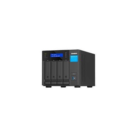 NAS QNAP H474-PT-8G / 4 BAHIAS / TORRE / INTEL PENTIUM 2NUCLEOS 3.7GHZ / 8GB RAM DDR4 / M.2 2280(2) / LAN 2,5GBE(2) / WAKE ON 