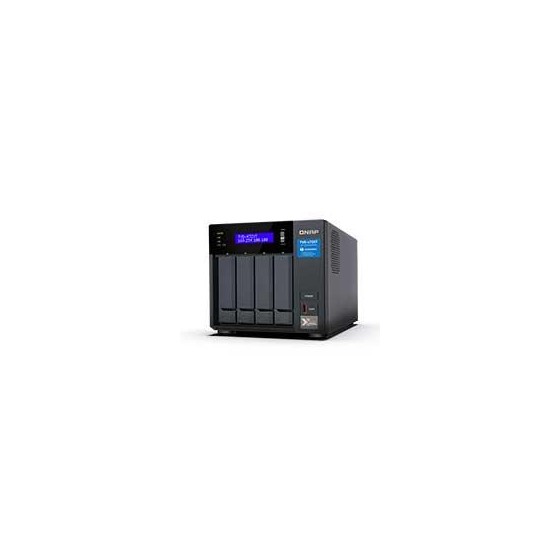 NAS QNAP TVS-472XT-I3-4G / 4 BAHIAS / TORRE / INTEL COREI3 4NUC3.1GHZ / 4GBRAM / M.2 (2) /LANGBE RJ45(2)/10GBE(1)/THUNDERBOLT3