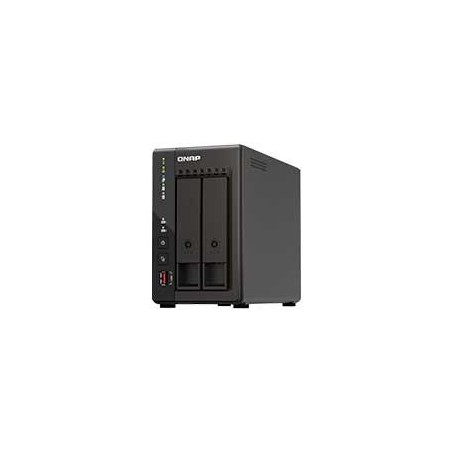 NAS QNAP TS-253E-8G / 2 BAHIAS / TORRE / INTEL CELERON 4NUCLEOS 2.6GHZ / 8GB RAM DDR4 / LAN 2,5GBE2 / WAKE ON LAN / HDMI2 / US