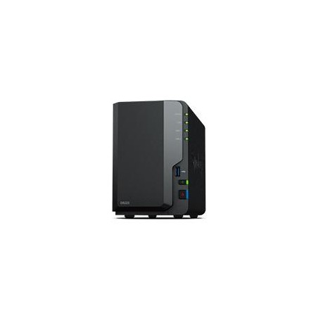 NAS SYNOLOGY DS223 /2 BAHIAS NUCLEO CUYDRUPLE 1.7 GHZ /2GB DDR4/ LAN GIGABIT X1/USB 3.2 X3/SATA/HOT-SWAP/ SIN DISCOS/ REALTE