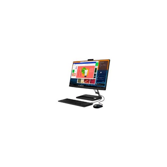 LENOVO IDEACENTRE AIO 3 24ALC6/RYZEN 7 5700U 1.8 GHZ/8GB DDR4-3200 MAX 16GB/256GB SSD 1TB HDD/23.8 FHD/COLOR NEGRO/WIN 11 HOME