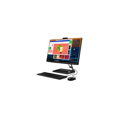 LENOVO IDEACENTRE AIO 3 24ALC6/RYZEN 7 5700U 1.8 GHZ/8GB DDR4-3200 MAX 16GB/256GB SSD 1TB HDD/23.8 FHD/COLOR NEGRO/WIN 11 HOME