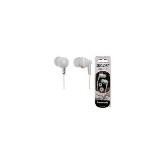 AUDIFONOS TIPO INSERCION (IN-EAR)  PANASONIC RP-HJE125PP COLOR BLANCO CONECTOR 3.5MM