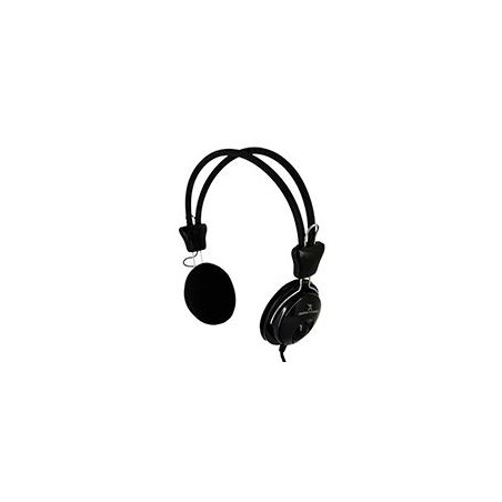 AUDIFONOS DIADEMA DE ALTA FIDELIDAD CON MICROFONO CON ADAPTADOR DE AUDIO Y VOZ 3.5MM PERFECT CHOICE - NEGRO