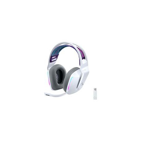 AUDIFONOS GAMING TIPO DIADEMA LOGITECH G733 LIGHTSPEED WHITE INALAMBRICO USB 1MS RECARGABLE 29HRS DE USO 20 METROS 7.1 CANALES