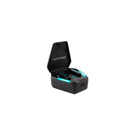 AUDIFONOS GAMER INALAMBRICOS BLUETOOTH TWS VORTRED BY PERFECT CHOICE W.A.R. - NEGRO