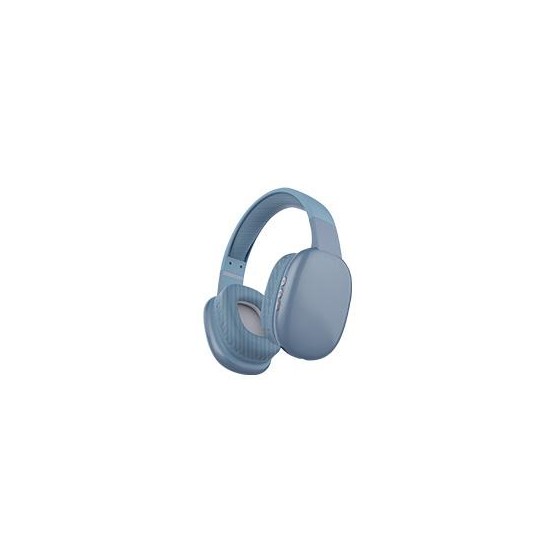 AUDIFONOS DIADEMA INALAMBRICOS BLUETOOTH ACOLCHONADA PERFECT CHOICE CLOUD - AZUL