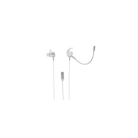 AUDIFONOS TIPO C CON MICROFONO DESMONTABLE PERFECT CHOICE - BLANCO