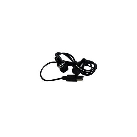 AUDIFONOS ALAMBRICOS CONECTOR TIPO C PERFECT CHOICE GLISSANDO - NEGRO