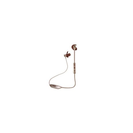 AUDIFONOS IN-EAR BLUETOOTH CON MICROFONO COLECCION METALICOS COLOR DORADO MB-02020