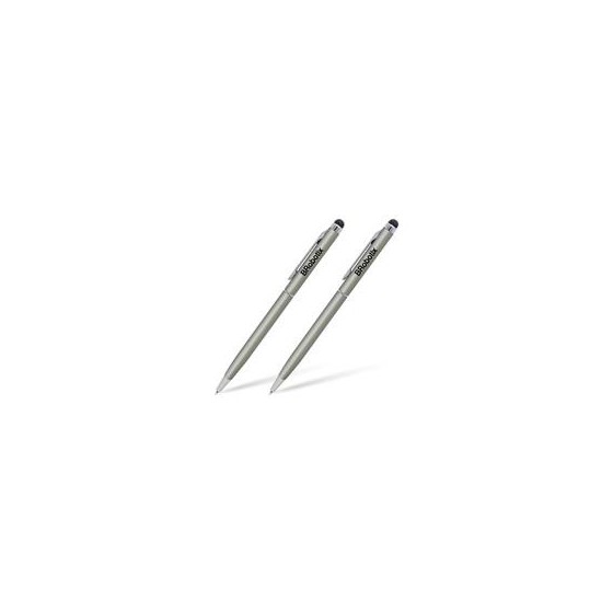 PLUMA STYLUS BROBOTIX PARA TABLETA, DUO PACK, PLATA