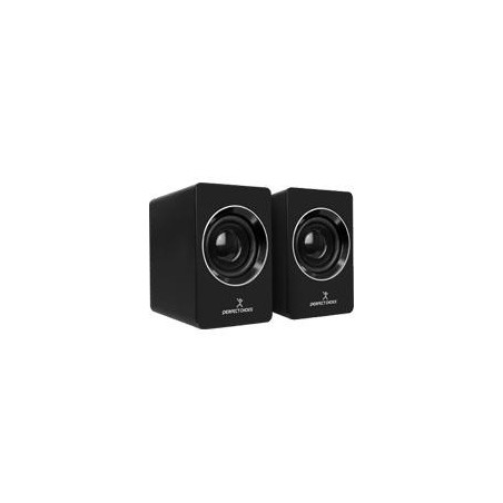 BOCINAS PARA COMPUTADORA SONIDO ESTEREO 2.0 CONECTOR USB Y 3.5MM CONTROL DE VOLUMEN PERFECT CHOICE MOSSO - NEGRO//SUSTITUYE A 