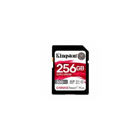 MEMORIA FLASH SD KINGSTON SDXC CANVAS REACT PLUS 256 GB 300R UHS-II V90(SDR/256GB)