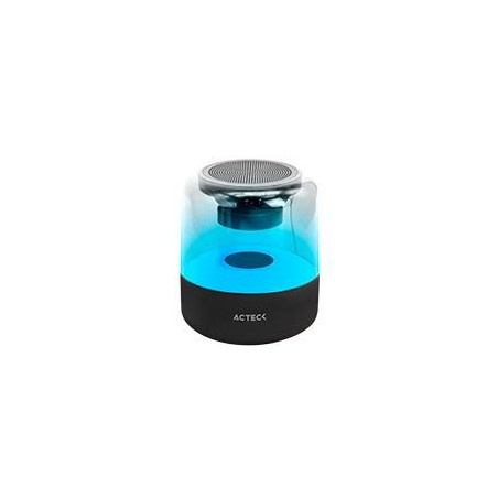 BOCINA ACTECK GLEE CRYSTAL AP470 / INALAMBRICA / BLUETOOTH / CONEXION TWS / SONIDO ESTEREO / 5W / ILUMINACION LED / RAFIO FM /