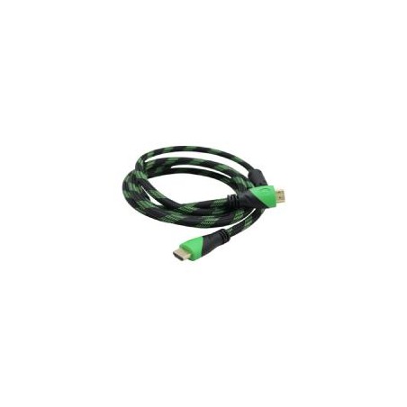 CABLE HDMI GHIA 2 MTS REFORZADO PARA USO RUDO COBRE 4K A 24HZ ETHERNET BOLSA