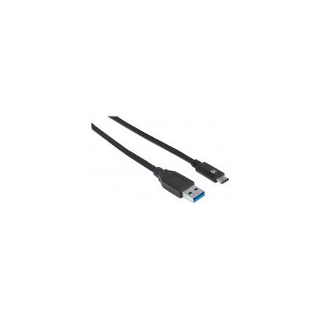 CABLE USB,MANHATTAN,354639,-C V3.1, C-A 0.5M NEGRO