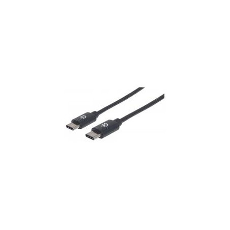 CABLE USB,MANHATTAN,354905,-C V3.1, C-C 2.0M NEGRO