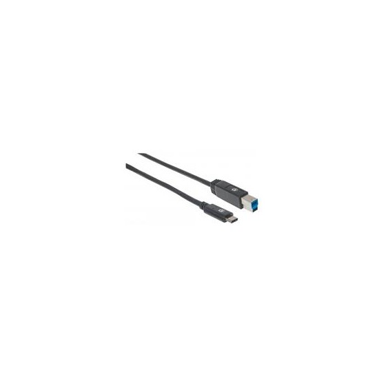 CABLE USB,MANHATTAN,354998,-C V3.1, C-B 2.0M NEGRO