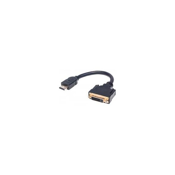 CABLE HDMI,MANHATTAN,354592, - DVI-D M-H  20CM