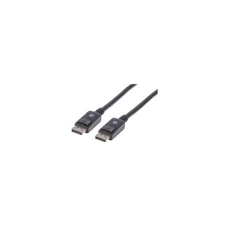 CABLE DISPLAYPORT,MANHATTAN,306935, V1.2 M-M 1.0M NEGRO 4K60HZ