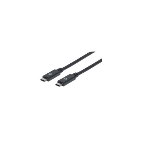 CABLE USB,MANHATTAN,355230,-C V3.1, EXT. 0.5M NEGRO 10GBPS 5A