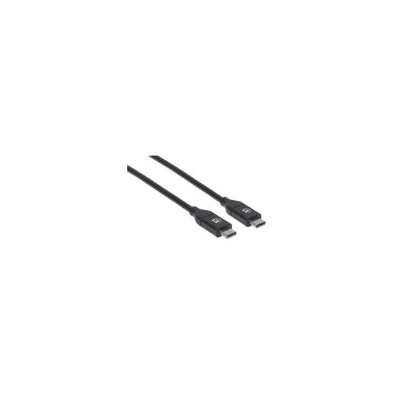 CABLE USB,MANHATTAN,355247,-C V2.0, C-C 2.0M NEGRO 480MBPS 5A