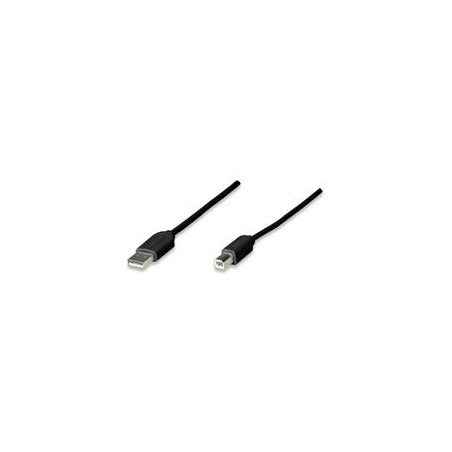 CABLE USB,MANHATTAN,342650, A-B 1.8M, NEGRO ECONOMICO