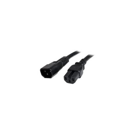 CABLE DE CORRIENTE DE 91CM DE EXTENSION - 14 AWG - 15A 250V - JUMPER BRIDGE IEC C14 A IEC C15 PARA SERVIDOR UPS - SERVICIO PES