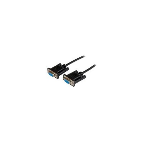 CABLE SERIAL DE 2M NULO DE MODEM SERIAL RS232 DB9 - HEMBRA A HEMBRA - COLOR NEGRO - STARTECH.COM MOD. SCNM9FF2MBK