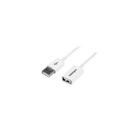 CABLE DE 3M DE EXTENSIYN ALARGADOR USB 2.0 DE ALTA VELOCIDAD HI SPEED - MACHO A HEMBRA USB A - EXTENSOR - BLANCO - STARTECH.