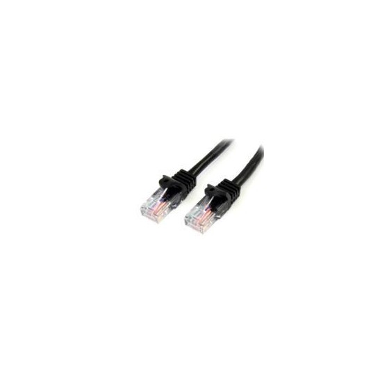 CABLE DE 10M NEGRO DE RED CAT5E ETHERNET RJ45 SIN ENGANCHES - LATIGUILLO SNAGLESS - STARTECH.COM MOD. 45PAT10MBK