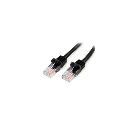 CABLE DE 10M NEGRO DE RED CAT5E ETHERNET RJ45 SIN ENGANCHES - LATIGUILLO SNAGLESS - STARTECH.COM MOD. 45PAT10MBK