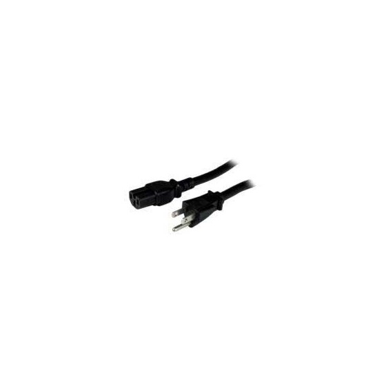 CABLE DE CORRIENTE DE 2.4M DE ALIMENTACIYN PARA COMPUTADORA - SERVICIO PESADO - 14AWG - NEMA 5-15P A C15 - 15A 125V - STARTE