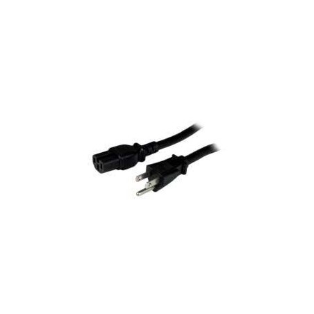 CABLE DE CORRIENTE DE 2.4M DE ALIMENTACIYN PARA COMPUTADORA - SERVICIO PESADO - 14AWG - NEMA 5-15P A C15 - 15A 125V - STARTE