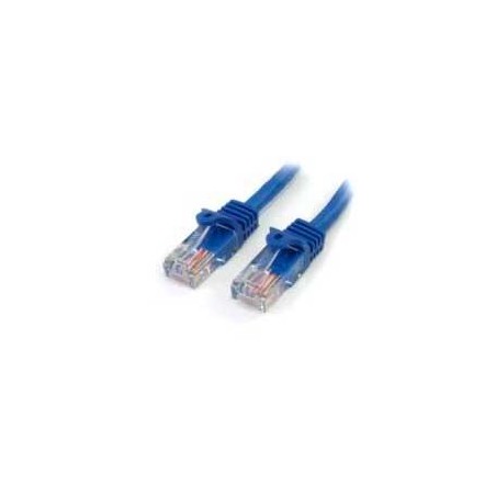 CABLE DE 5M DE RED ETHERNET CAT5E RJ45 SIN TRABA SNAGLESS - AZUL - STARTECH.COM MOD. 45PAT5MBL