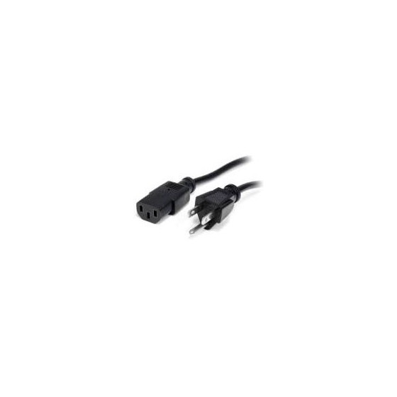 CABLE DE CORRIENTE DE 1.8M ESTANDAR DE ALIMENTACION PARA COMPUTADORA - 18 AWG - NEMA5-15P A C13 - 10A 125V - STARTECH.COM MOD.