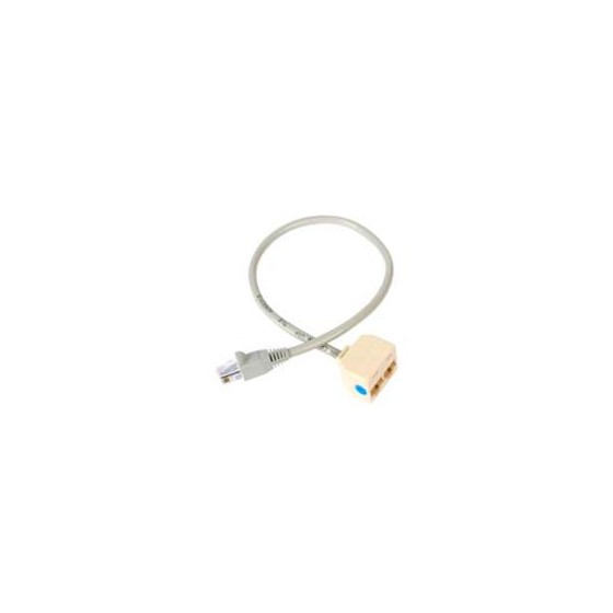 CABLE ADAPTADOR MULTIPLICADOR DIVISOR SPLITTER RJ45 2 A 1 - HEMBRA A MACHO - DIVISOR SPLITTER PARA CABLE DE RED ETHERNET RJ45 