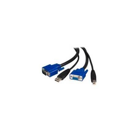 CABLE KVM DE 1.8M TODO EN UNO VGA USB A USB B HD15 - 2 EN 1 - STARTECH.COM MOD. SVUSB2N1_6